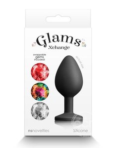 NS Novelties GLAMS XCHANGE ROUND SILICONE ANAL PLUG