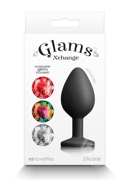 NS Novelties GLAMS XCHANGE ROUND SILICONE ANAL PLUG