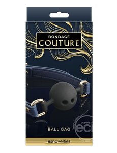 NS Novelties BONDAGE COUTURE BALL GAG BLUE