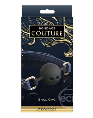 NS Novelties BONDAGE COUTURE BALL GAG BLUE