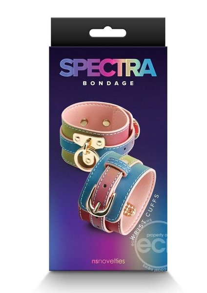 NS Novelties SPECTRA BONDAGE WRIST CUFF RAINBOW