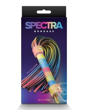 NS Novelties SPECTRA BONDAGE FLOGGER RAINBOW