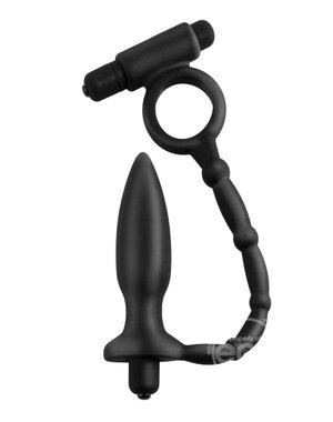 Anal Fantasy ANAL FANTASY SILICONE ASS KICKER PLUG WITH COCK RING