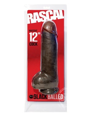 PIPEDREAM PRODUCTS RASCAL BLACK BALLED 12"