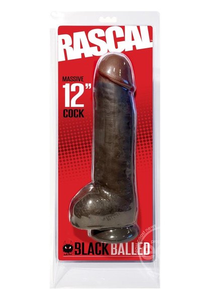 PIPEDREAM PRODUCTS RASCAL BLACK BALLED 12"