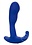 CalExotics ADMIRAL ADVANCED SILICONE CURVED PROBE 10X RECHARGEABLE BLUE