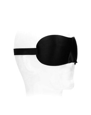 OUCH! OUCH! BLACK SATIN CURVY EYE MASK