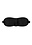 OUCH! OUCH! BLACK SATIN CURVY EYE MASK