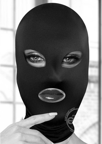 OUCH! OUCH! SUBVERSION MASK WITH OPEN EYES & MOUTH BLACK