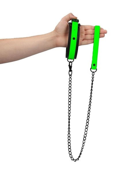 OUCH! OUCH! COLLAR & LEASH GLOW IN THE DARK