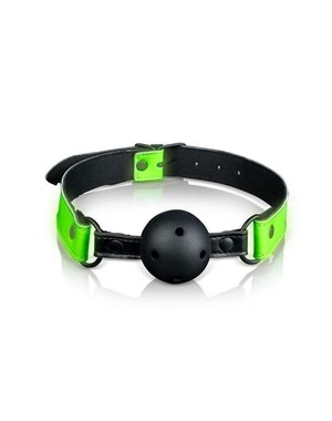 OUCH! OUCH! BREATHABLE BALL GAG GLOW IN THE DARK