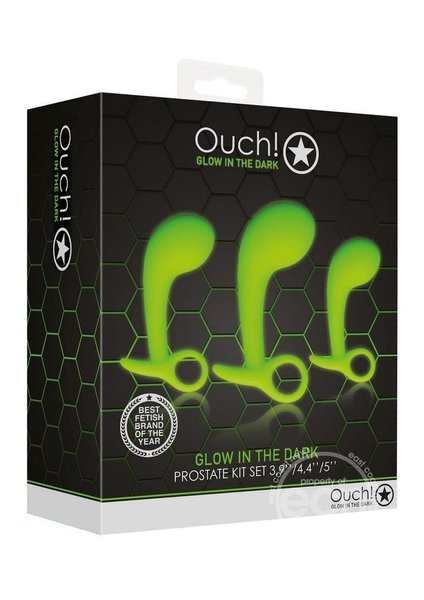 OUCH! OUCH! PROSTATE KIT 3PC GLOW IN THE DARK