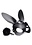 TAILZ TAILZ BUNNY TAIL ANAL PLUG AND MASK SET BLACK