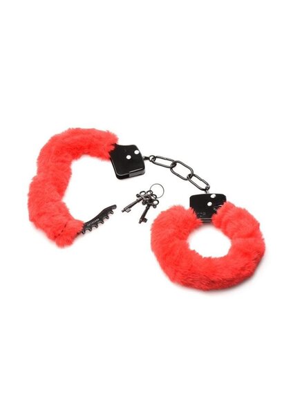 MASTER SERIES MASTER SERIES CUFFED IN FUR FURRY HANDCUFFS