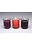 MASTER SERIES MASTER SERIES FLAME DRIPPERS CANDLE SET RED & BLACK