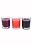 MASTER SERIES MASTER SERIES FLAME DRIPPERS CANDLE SET RED & BLACK