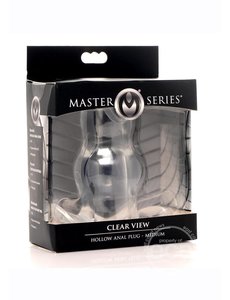 MASTER SERIES MASTER SERIES CLEAR VIEW HOLLOW ANAL PLUG