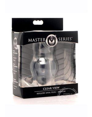 MASTER SERIES MASTER SERIES CLEAR VIEW HOLLOW ANAL PLUG