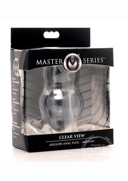MASTER SERIES MASTER SERIES CLEAR VIEW HOLLOW ANAL PLUG