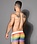 ANDREW CHRISTIAN ANDREW CHRISTIAN PRIDE MESH STRIPE SHORTS