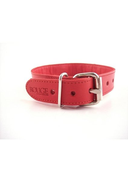 ROUGE ROUGE O RING STUDDED COLLAR RED