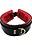 ROUGE ROUGE LEATHER COLLAR WITH FAUX FUR LINING BLACK & RED