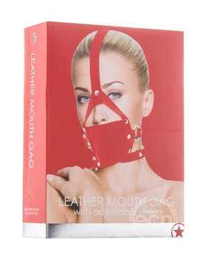 Shots OUCH! LEATHER MOUTH GAG RED