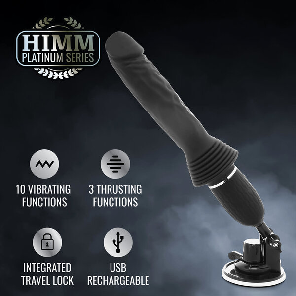 HIMM BLACKOUT THRUSTING DILDO