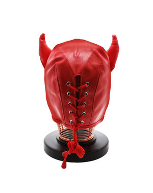 53X UNTAMED RED PVC DEVIL MASK
