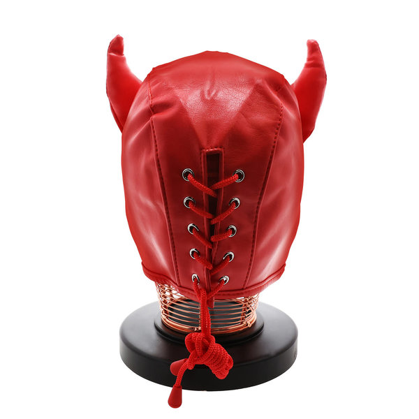 53X UNTAMED RED PVC DEVIL MASK