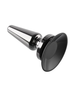 EVOLVED NOVELTIES ADVANCED METAL PLUG RECHARGEABLE VIBRATING PLUG BLACK