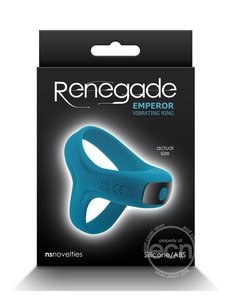 Renegade RENEGADE EMPEROR TEAL RECHARGEABLE SILICONE VIBRATING COCK RING