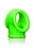 OUCH! OUCH! COCK RING & BALL STRAP SILICONE SEPARATOR GREEN GLOW IN THE DARK