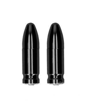 OUCH! OUCH! MAGNETIC NIPPLE CLAMPS DIAMOND BULLET BLACK