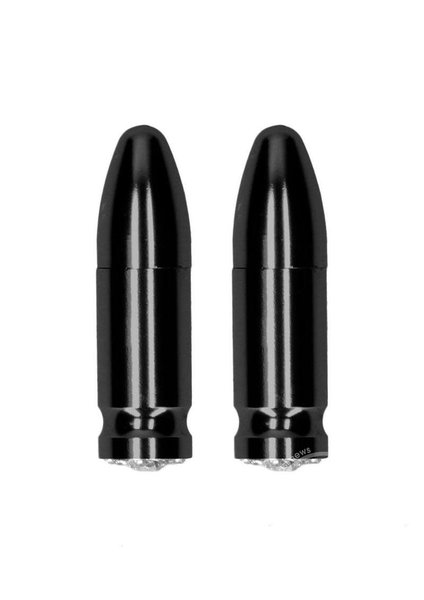 OUCH! OUCH! MAGNETIC NIPPLE CLAMPS DIAMOND BULLET BLACK
