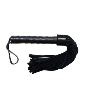 ROUGE ROUGE LEATHER HANDLE SUEDE FLOGGER BLACK