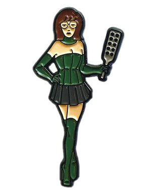 GEEKY AND KINKY MISTRESS D ENAMEL PIN