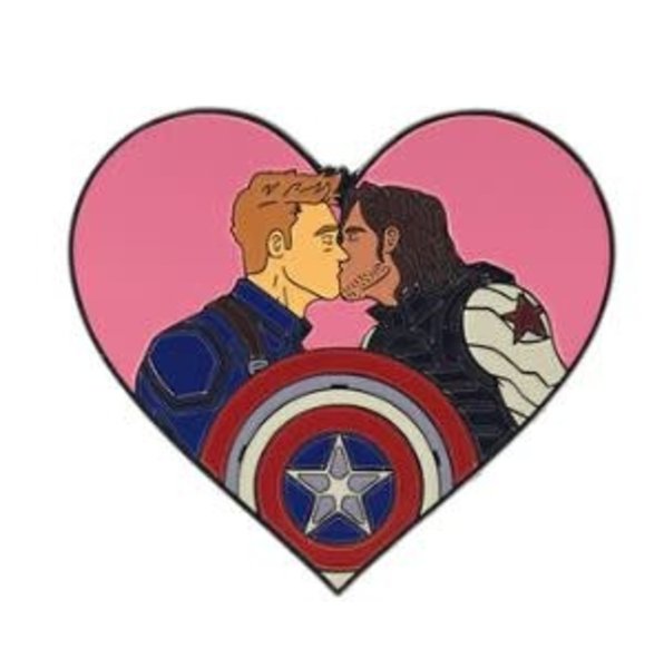 GEEKY AND KINKY STUCKY ENAMEL PIN