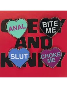 GEEKY AND KINKY KINKY HEARTS SERIES 1 ENAMEL PIN