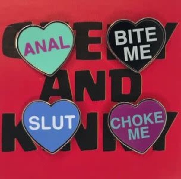 GEEKY AND KINKY KINKY HEARTS SERIES 1 ENAMEL PIN