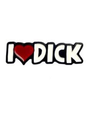 GEEKY AND KINKY I HEART DICK ENAMEL PIN
