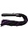 ROGUE ROUGE SUEDE FLOGGER WITH LEATHER HANDLE BLACK/PURPLE