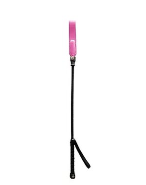 ROUGE ROUGE LEATHER SHORT RIDING CROP WITH SLIM TIP 20"