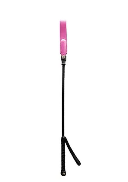 ROUGE ROUGE LEATHER SHORT RIDING CROP WITH SLIM TIP 20"