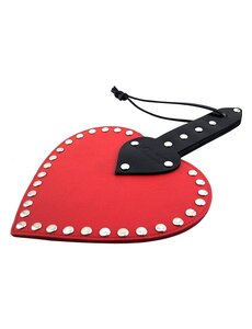 ROUGE ROUGE HEART LEATHER PADDLE RED/BLACK