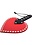 ROUGE ROUGE HEART LEATHER PADDLE RED/BLACK