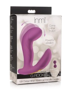INMI TOYS INMI G ROCKER COME HITHER SILICONE RECHARGEABLE VIBE WITH REMOTE