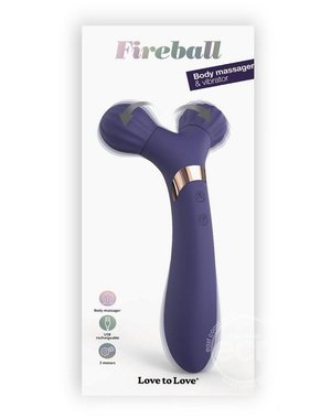 LOVE TO LOVE FIREBALL RECHARGEABLE SILICONE BODY MASSAGER & VIBE