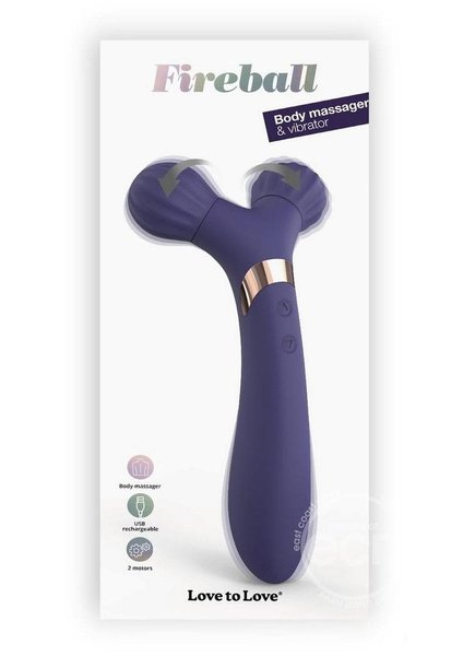 LOVE TO LOVE FIREBALL RECHARGEABLE SILICONE BODY MASSAGER & VIBE