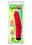GOLDEN TRIANGLE JELLY CARIBBEAN #9 VIBRATOR  9" RED